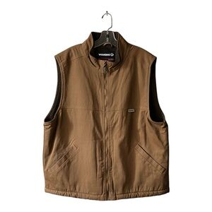 Vintage Wolverine Sherpa Lined Duck Canvas Men’s Vest. Size XL.